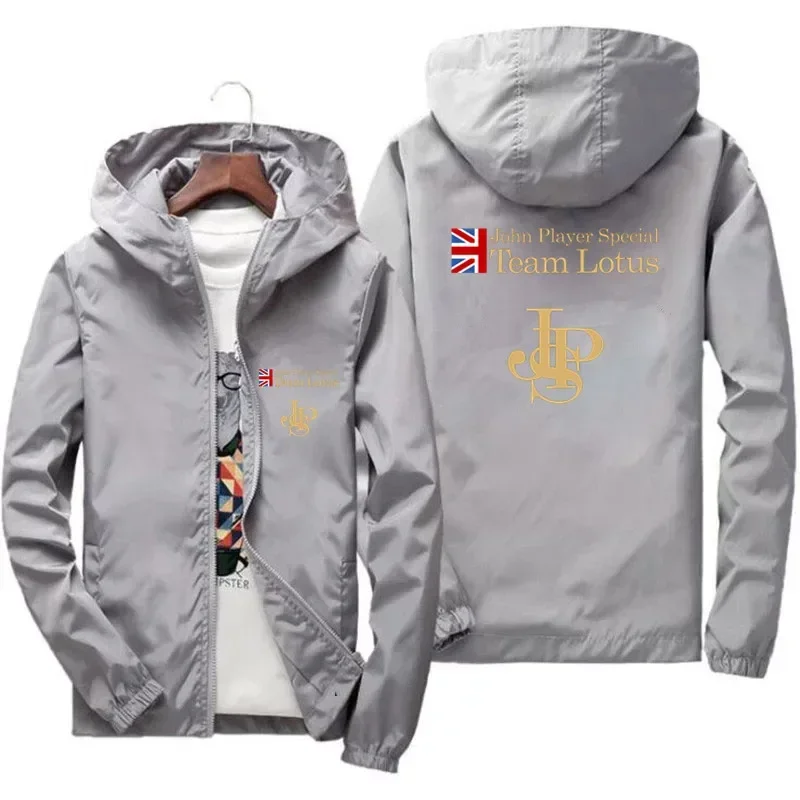 Hiking Jackets Men's JPS John Player Special Team Plus Size Sportswear Thick Windbreaker Jacket Hooded Zipper Pilot Parkas 7XL