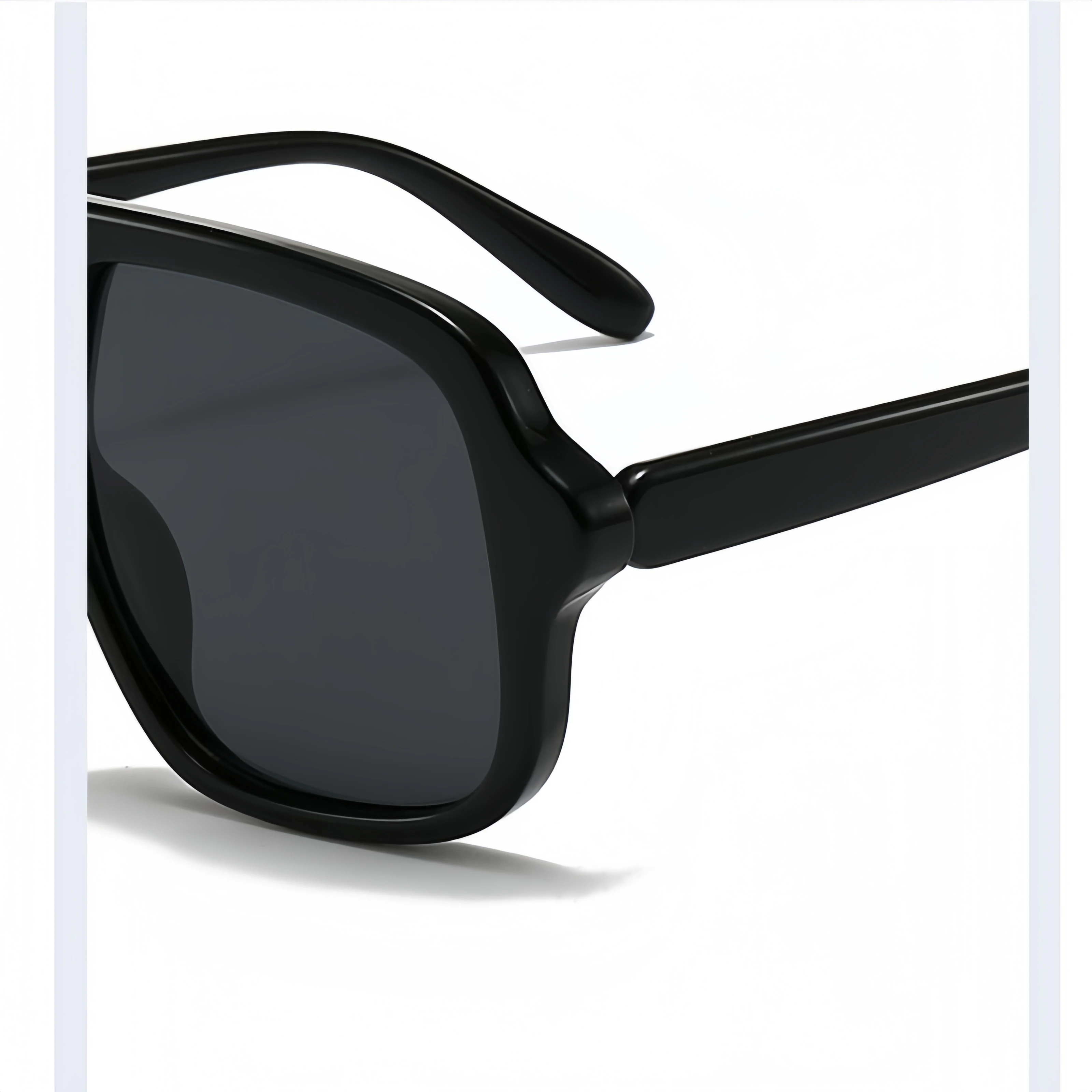 Sleek Double-Beam Aviator Sunglasses