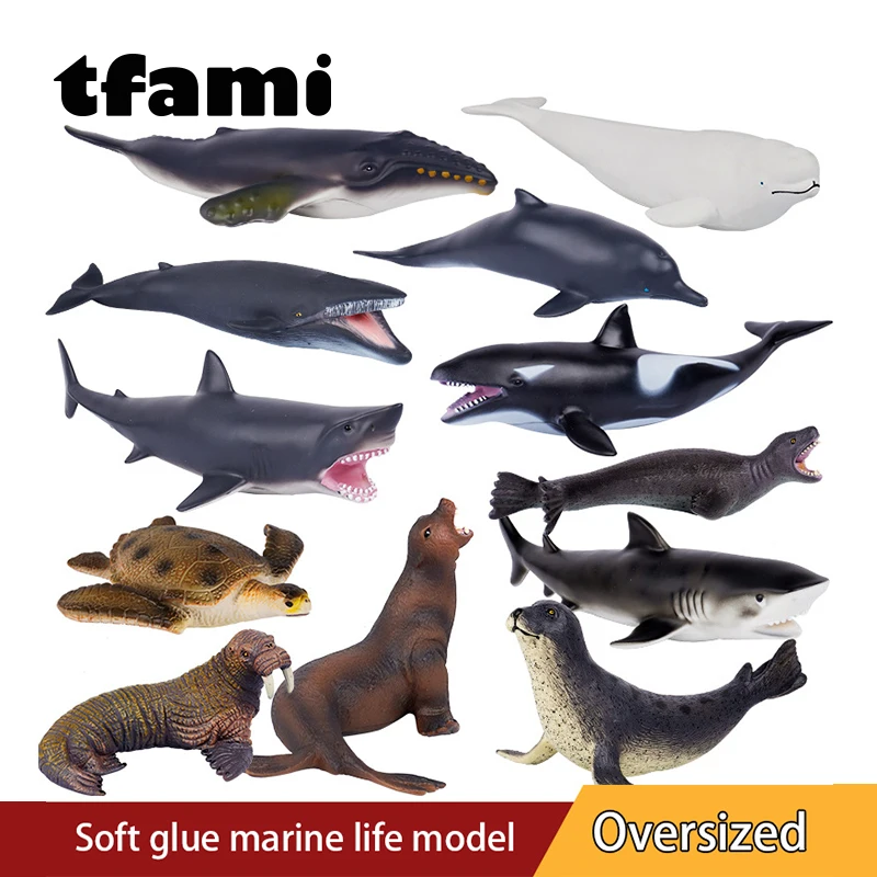 

Модель животного TFAMI, игрушки для детей, Имитация океана, серия морских животных, модели дельфинов белуги, игрушки для детей, подарок для мальчиков