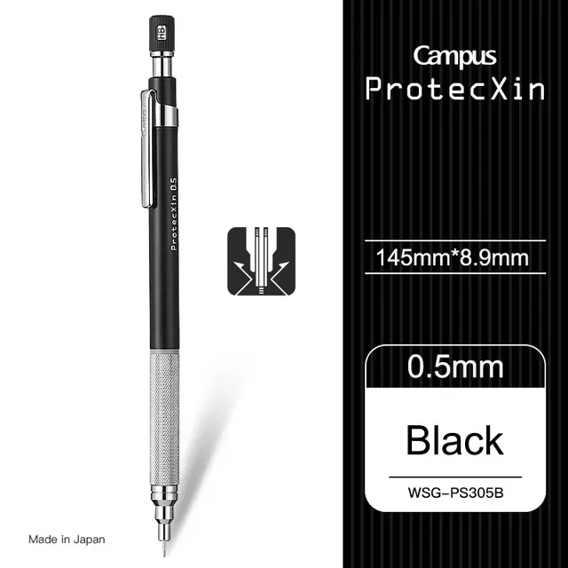 1pcs Japan KOKUYO Mechanical Pencil with Metal Rod Holding Pen 0.5