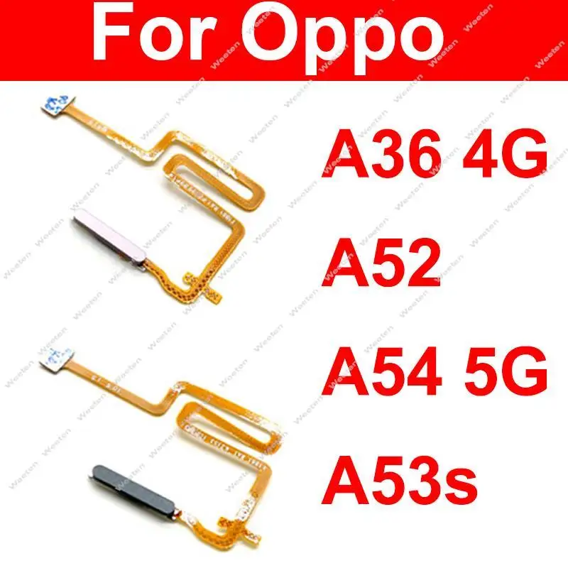 

Fingerprint Sensor Flex Cable For OPPO A36 A52 A54 A54S 4G 5G On OFF Power Buttons Finger Print Touch Sensing Flex Ribbon Parts