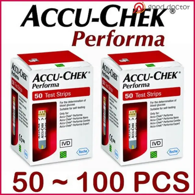 (Exp:Latest) Accu-Chek Performa Blood Glucose Test Strip 50pcs / 100pcs