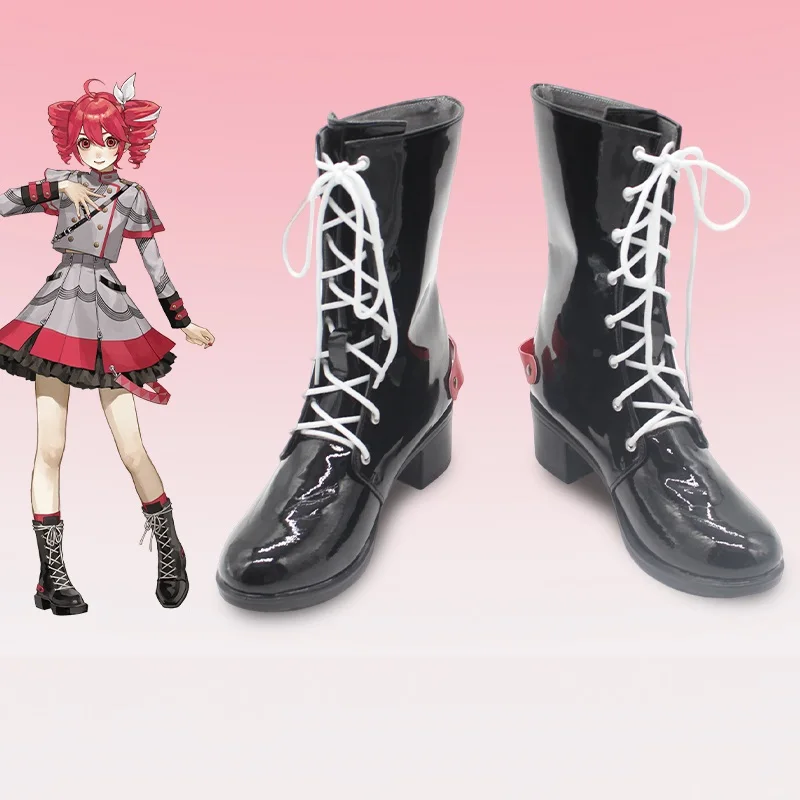 

Туфли для косплея Kasane Teto, реквизит SynthV, ботинки для косплея на Хэллоуин