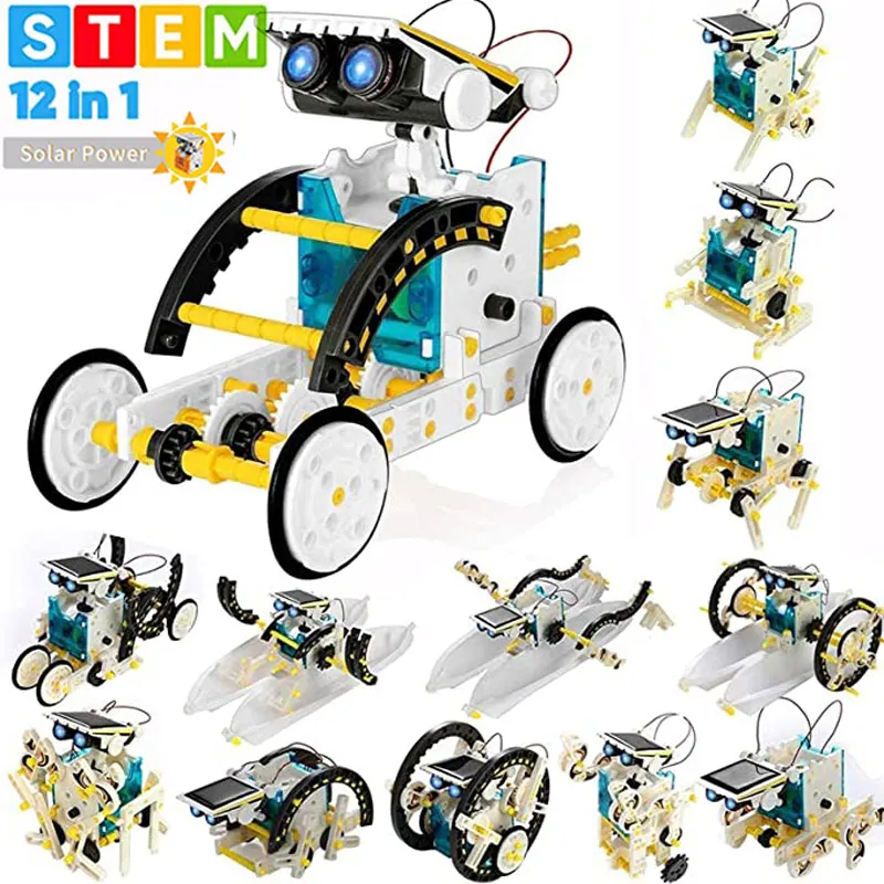 Juguetes Stem 13 en 1, juguetes educativos creativos, Robot de juguete alimentado con energía Solar, Kit de ciencia, bloques de construcción, para niños de 8 a 10 años _ - AliExpress Mobile
