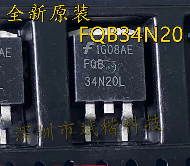 

10PCS/LOT FQB34N20 FQB34N20LTM TO-263 MOSFET N-CH 31A 200V