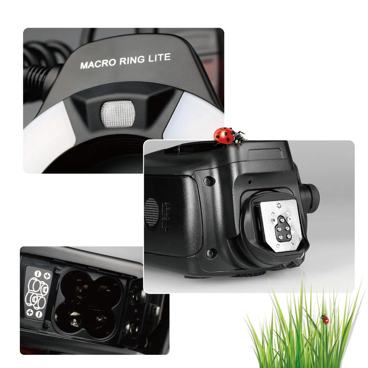 MEIKE MK-14EXT Ring Flash E-TTL Macro LED Ring Speedlite for Canon 550D/ 760D/