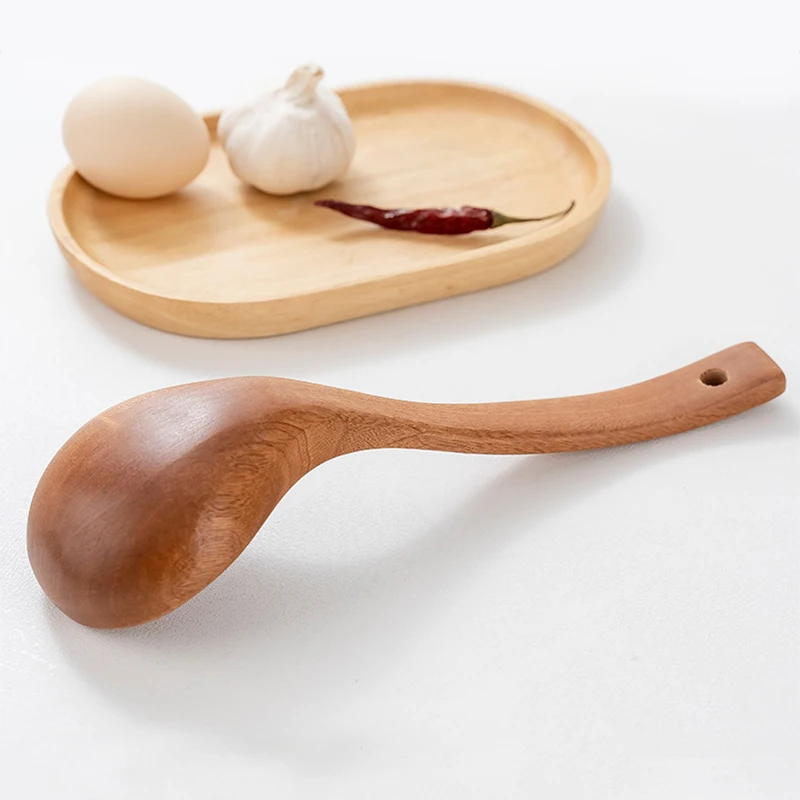 Natural Wood Tableware Wooden Spatula Cooking Soup Spoon Rice Spoon Kitchen Utensils Non Stick Cookware Home Chefs Cooking