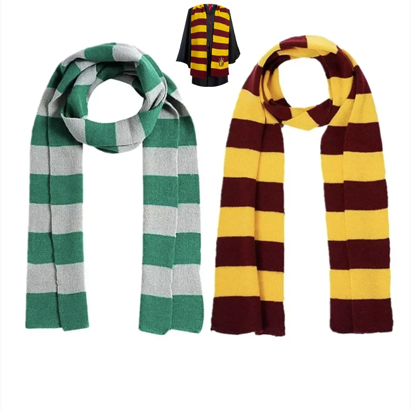 Anime Stripe Harris Scarf Cosplay Wizard Warm Scarf Costume Accessories Magic Academy Style Colorly Prop Halloween scarf accessories