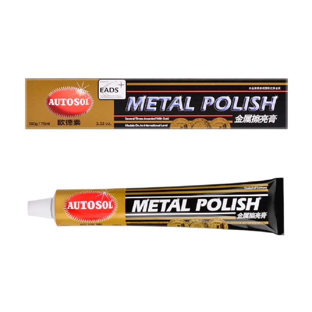 German AUTOSOL Metal Polishing Paste Scratch Repair Metal Band Bag Zipper Copper Food Grade For Polishing Tableware 50g/100g