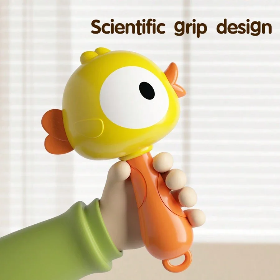 Plastic Kid Maracas with Crisp Sound, Bright Appearance, and Educational Toy for Early Education for 3 months+ 2