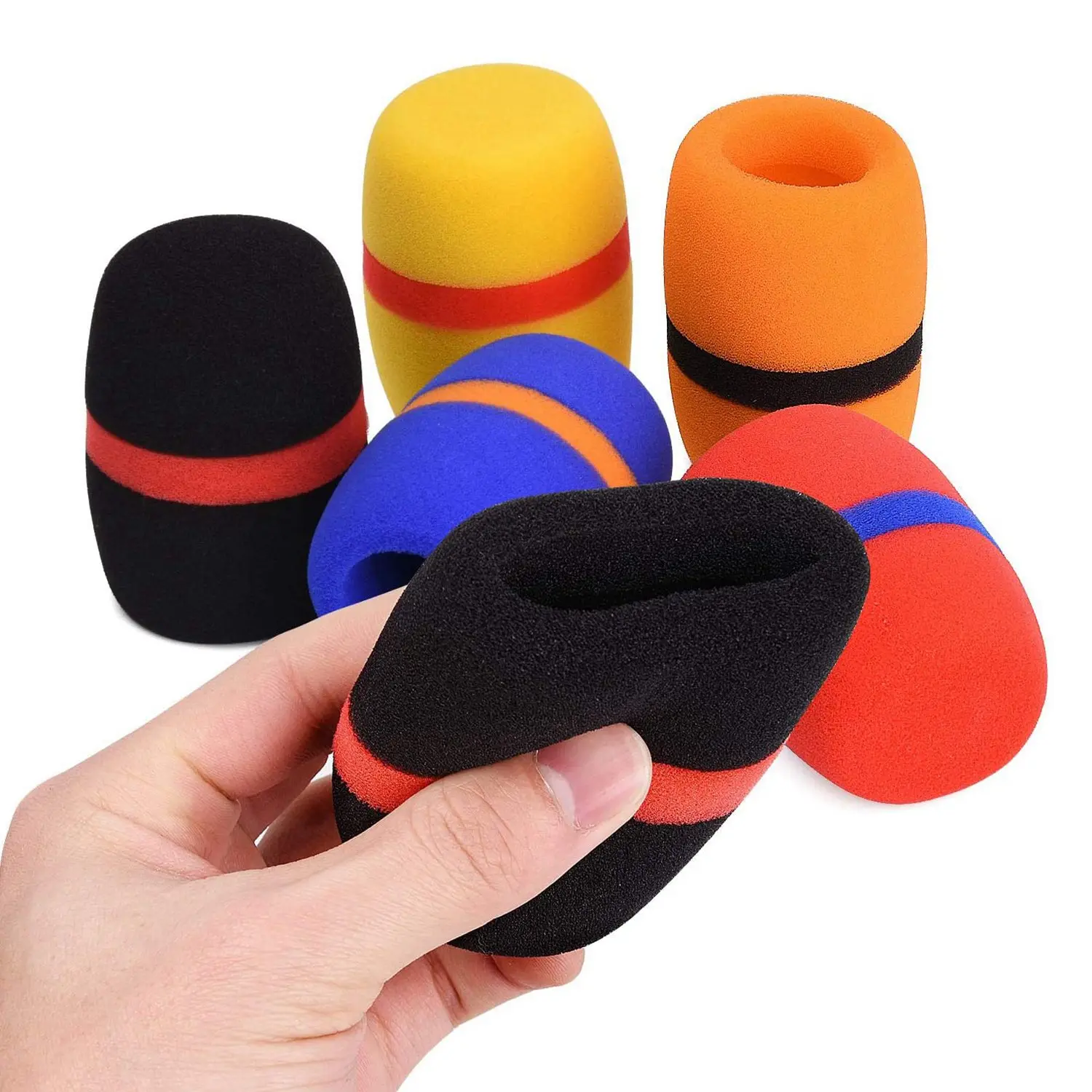 10Pcs Thickened KTV Handheld Dust Proof Soft Sponge Microphone Cover_OFSS