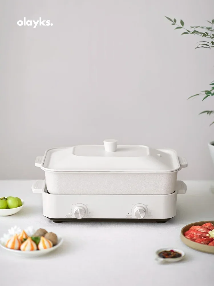 OLAYKS exports the original multi-functional cooking pot, household integrated pot, barbecue, steaming, frying, 2