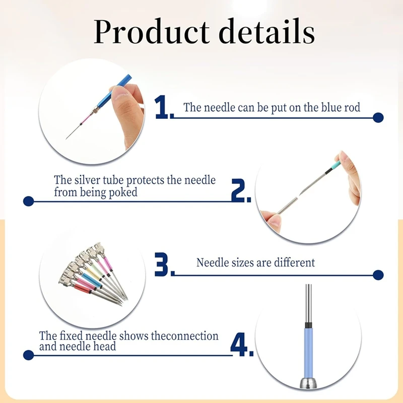13 PCS Punch Needle Kit Embroidery Punch Needle Tool Needles With Handles Embroidery Kit For DIY Craft
