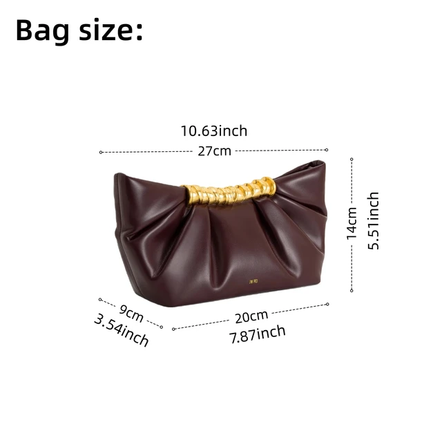 JW PEI Leia Women's Handbag Soft Leather Luxury Banquet Bag Can be Crossed and Shouldered 6