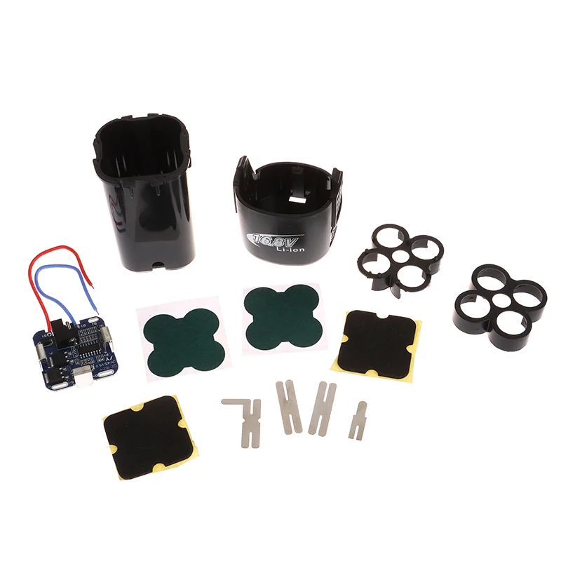 4S BMS 18650 리튬 배터리 보관함 16.8V BMS PCBA 홀더가 있는 전동 공구용 니켈 용량 라벨(배터리 없음)