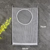 Dirty Clothes Storage Bag Basket Frame Bucket Foldable Mesh Laundry Bathroom Wall Hanging Household Clothing Organizer with Hook 6
