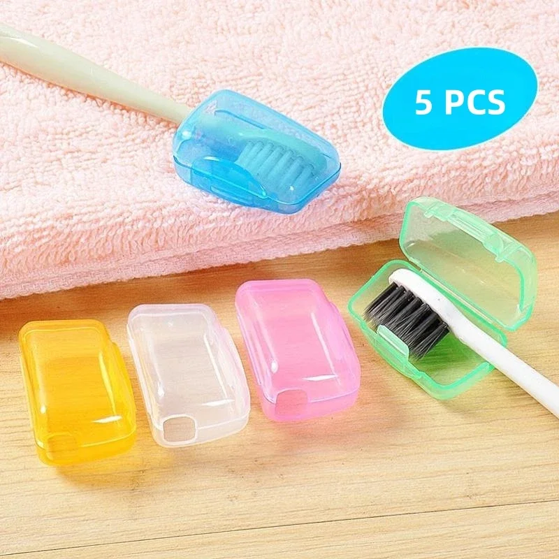 Toothbrush Covers Toothbrush Case 5pcs Portable For Travel Hiking Camping