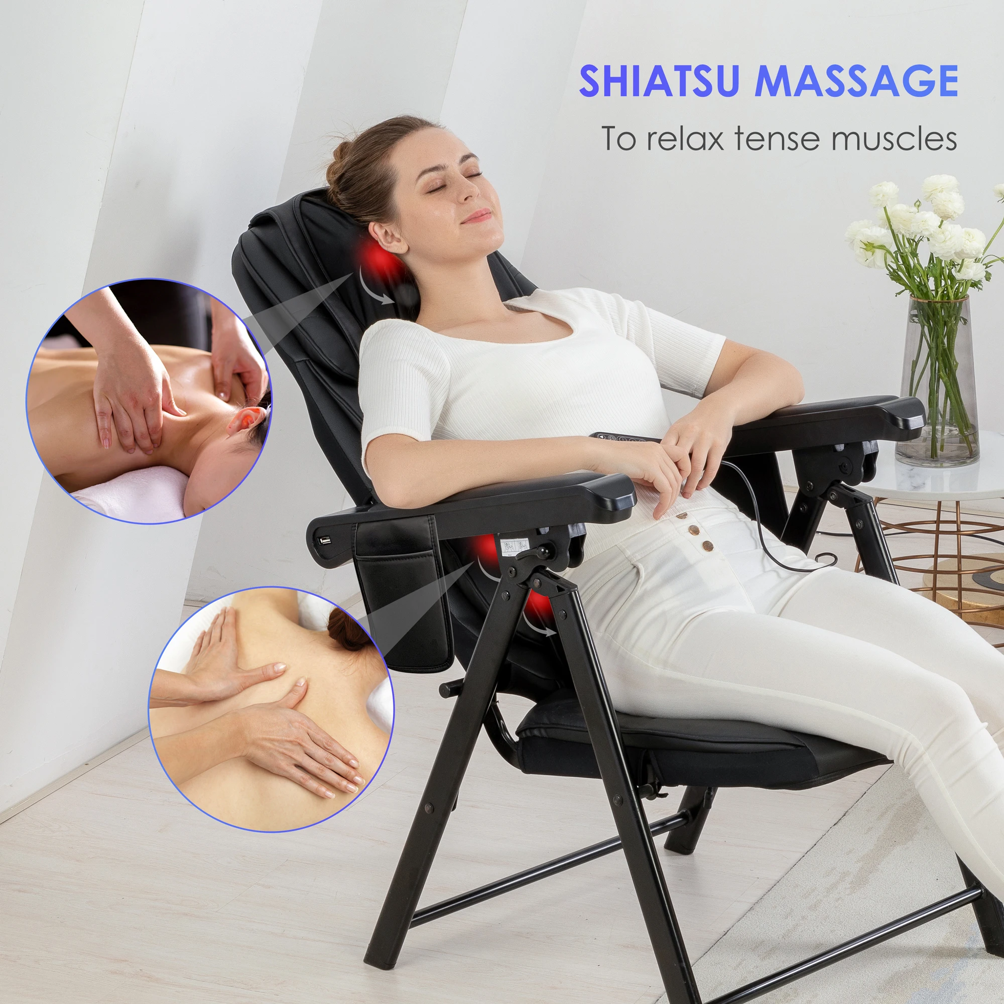 Comfier Shiatsu Again Massager with Warmth -Deep Tissue Kneading