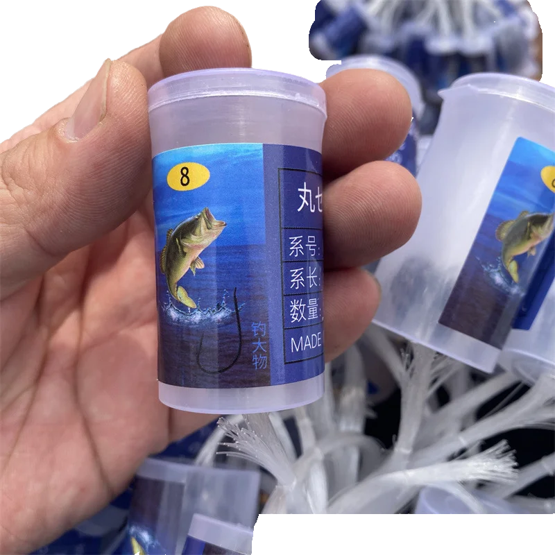 Maruseigo Fishing Hooks Barreled Sub Line Hook 8#-26# Sea Fishing Belt Barb Tied Line Maruseigo Hook Convenient To Carry