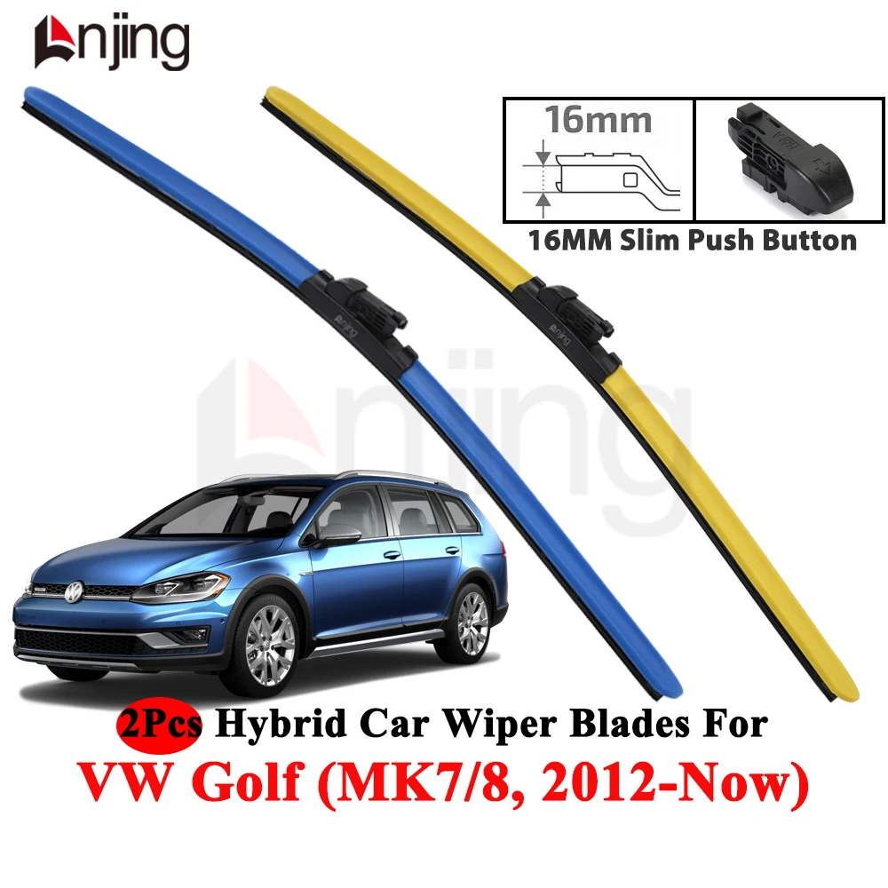 LNJING Bunte Wischerblätter für VW Volkswagen Golf Alltrack Variant 7 8 2012-Now