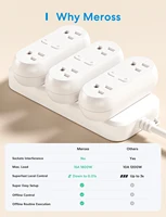 Meross HomeKit 2 In 1 WiFi Dual Smart Plug Outlet US Smart Socket Remote Voice Control Support Alexa Google Home SmartThings - Image 2