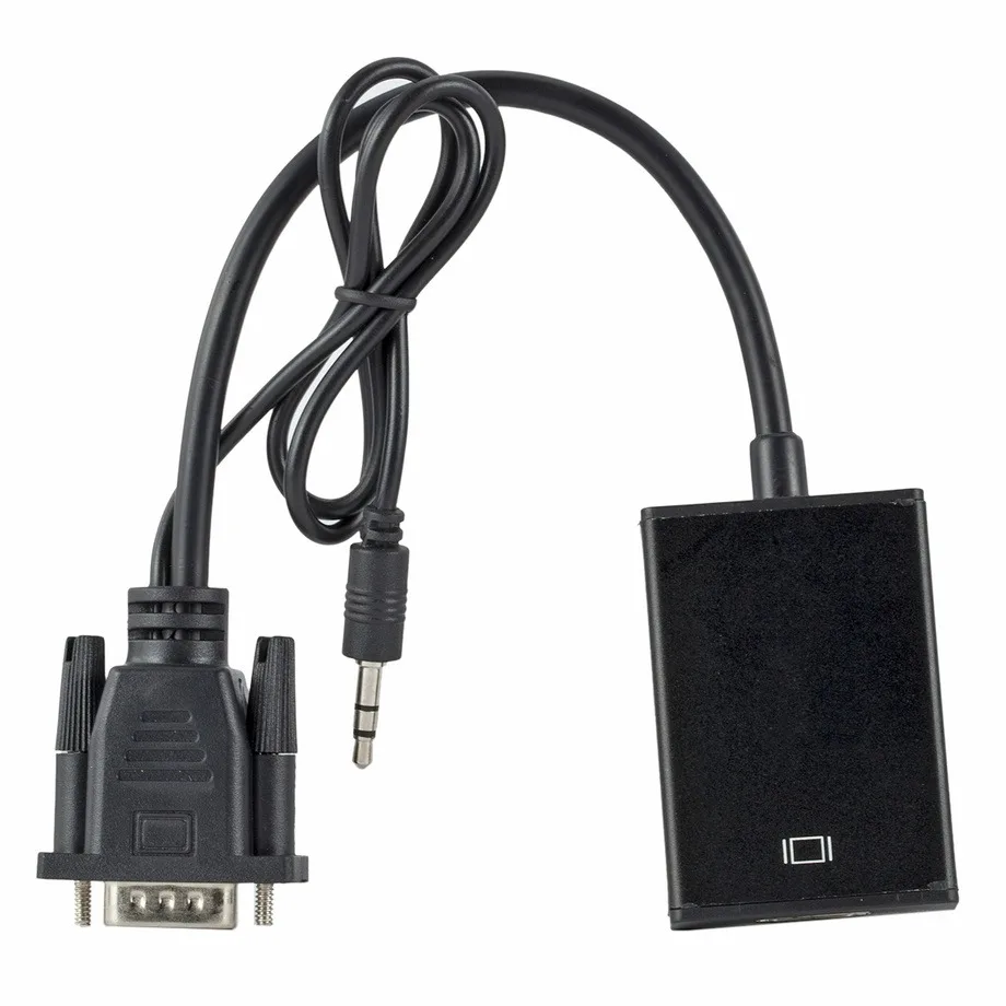 VGA to HDMI Converter Adapter Cable For PC Laptop To HDTV Projector hdmi to vga adapter cable vga to hdmi converter