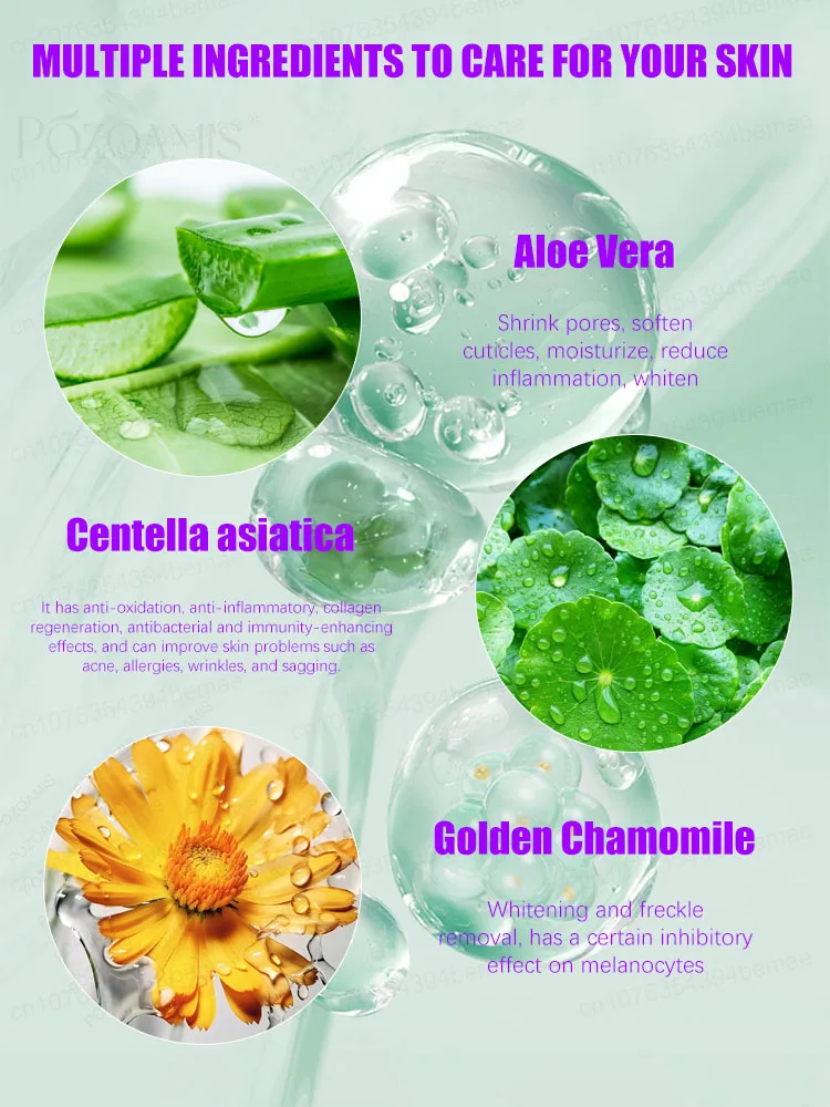Plant extract facial pore essence Improves large pores Whitens and brightens skin Moisturizes skin