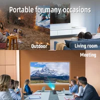 Velec Portable Projector Screen Simple Anti-Light 80/120 Inches Projection Screens For Home Outdoor Office Projector Accessories - Image 6