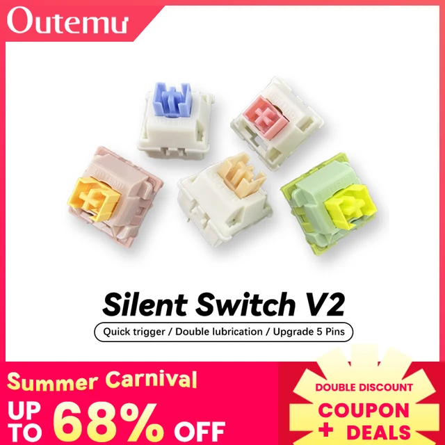 Outemu 사일런트 피치 V2 스위치: 기계식 키보드 핫 스왑의 새로운 패러다임 Outemu 사일런트 피치 V2 스위치: 기계식 키보드 핫 스왑의 새로운 패러다임
