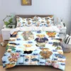 Hot Sale Fashion Bear Bedding Set Single Twin Full King Size Cute Animals Bed Linen Adults Teens Bedroom Luxury Gift 4