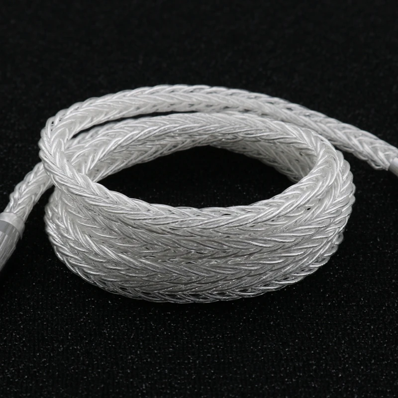 XINHS G18 8 Core Pure Silver Earphone Upgrade Cable Balanced Wire