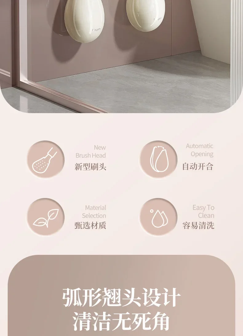 Description Picture 3 of item2024 New Toilet Brush Set with Wall-Mounted Holder for Efficient Bathroom Cleaning