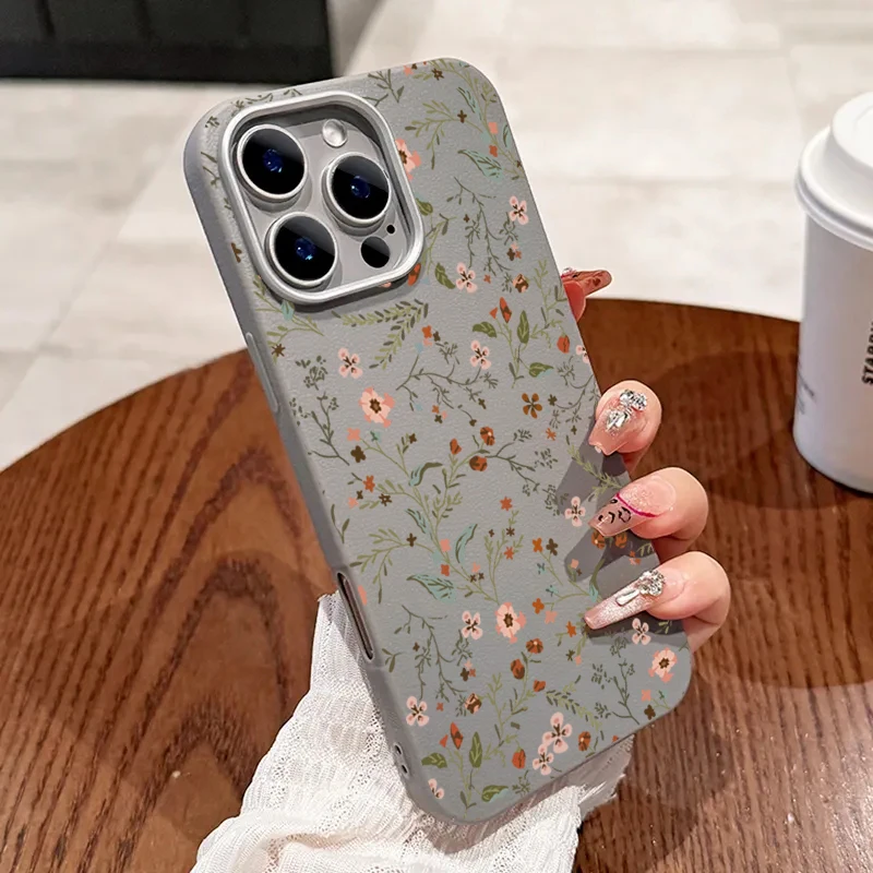 ตัวเลือกสินค้า เคสกันกระแทกลายลิ้นจี่ดอกไม้ เท็กซ์เจอร์สวย ปกป้อง iPhone ได้ทุกรุ่น