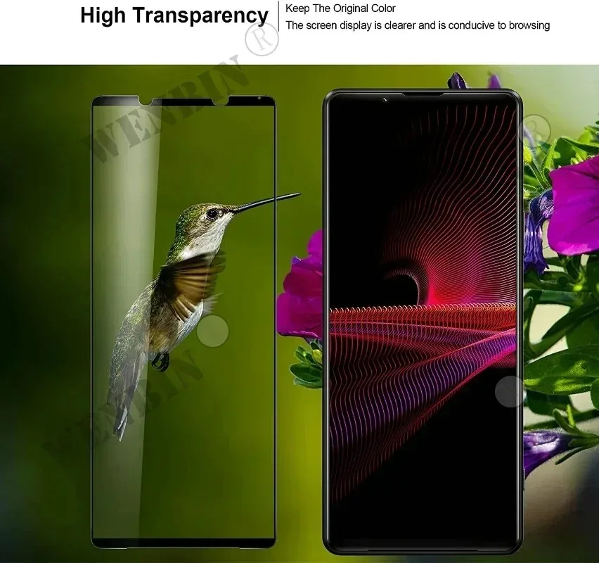 Premium Tempered Glass Full Cover Screen Protector - 3 Pack