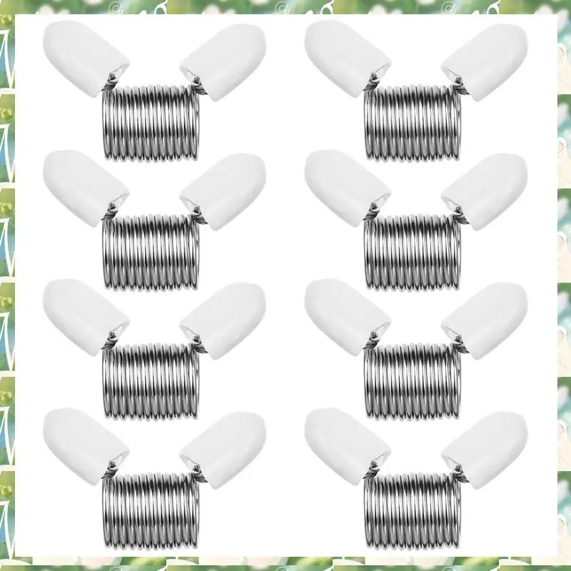 스포츠 비드 스토퍼, 8Pcs 쥬얼리 쥬얼리 용 스프링 비드 클램프 만들기 비드 와이어 엔드 쥬얼리 만들기 도구, 비드 스토퍼,