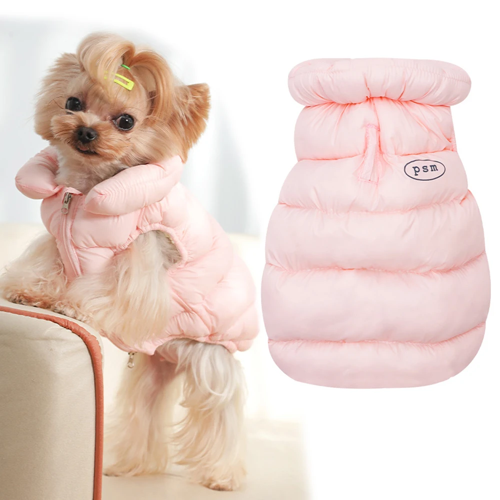 Puffy Small Dog Coat Light Weight Soft Warm Winter Jacket for Yorkshire Chihuahua Puppy