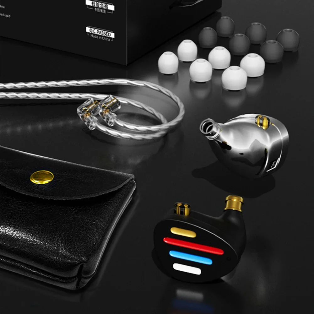 

X12 New Flagship IEMS 10mm Dynamic Driver +5BA HIFI In Ear Monitor Earphone Hybrid Earbuds Adjustable With Detachable Cable