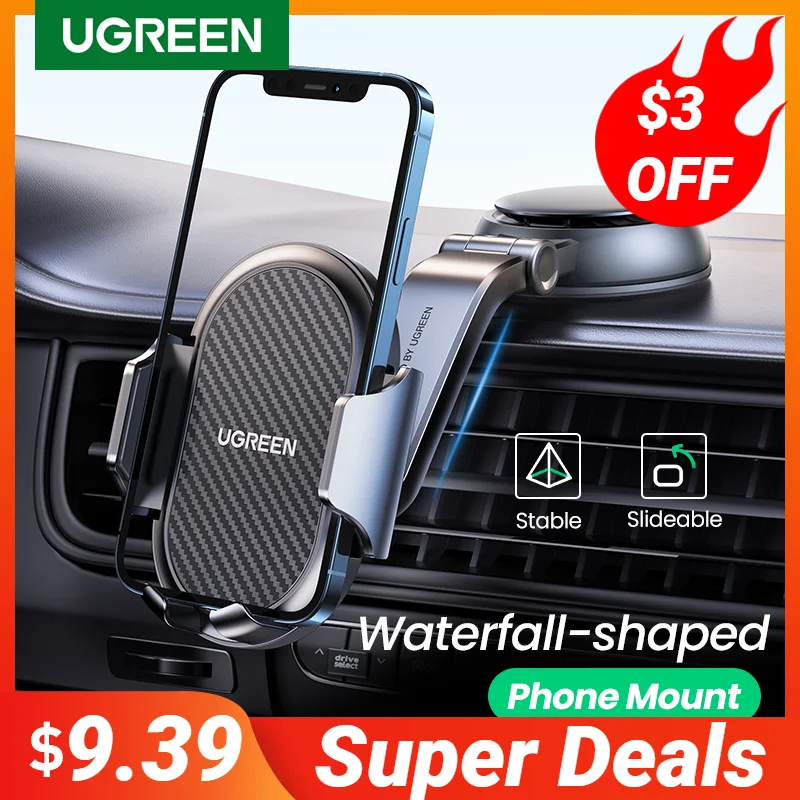 UGREEN Car Phone Holder Stand Gravity Dashboard Phone Holder Universial