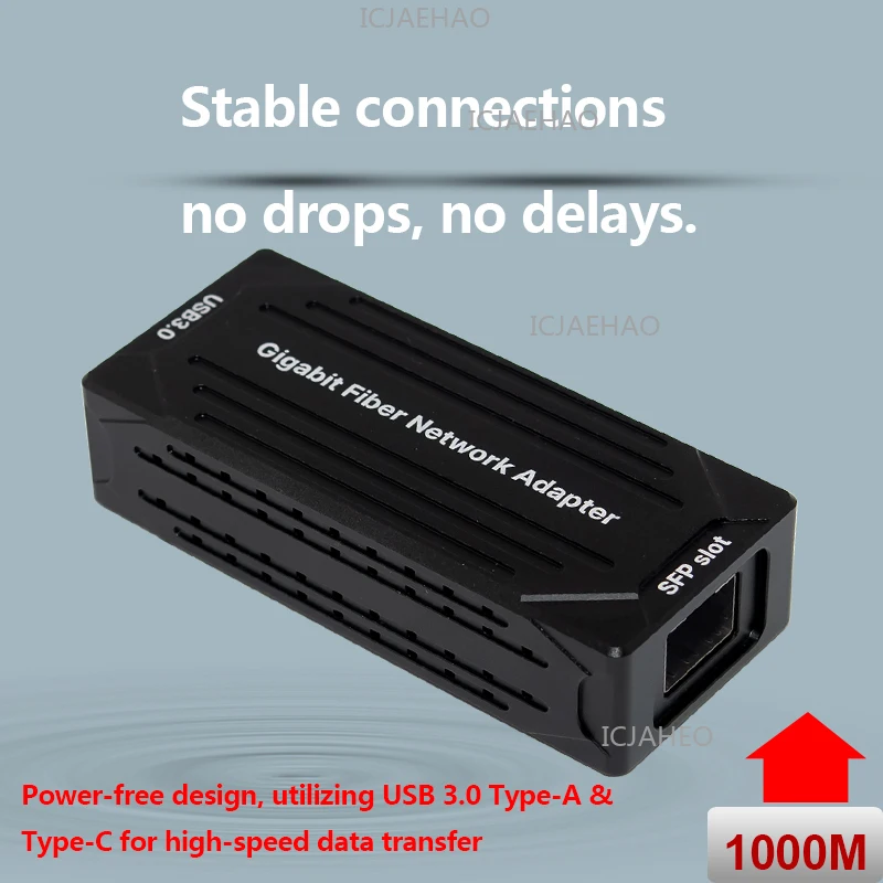 이더넷 어댑터 1000Mbps USB SFP 네트워크 카드(Win 11 PC/노트북용) USB-C RTL8153 칩 변환기 Lan 인터넷 케이블