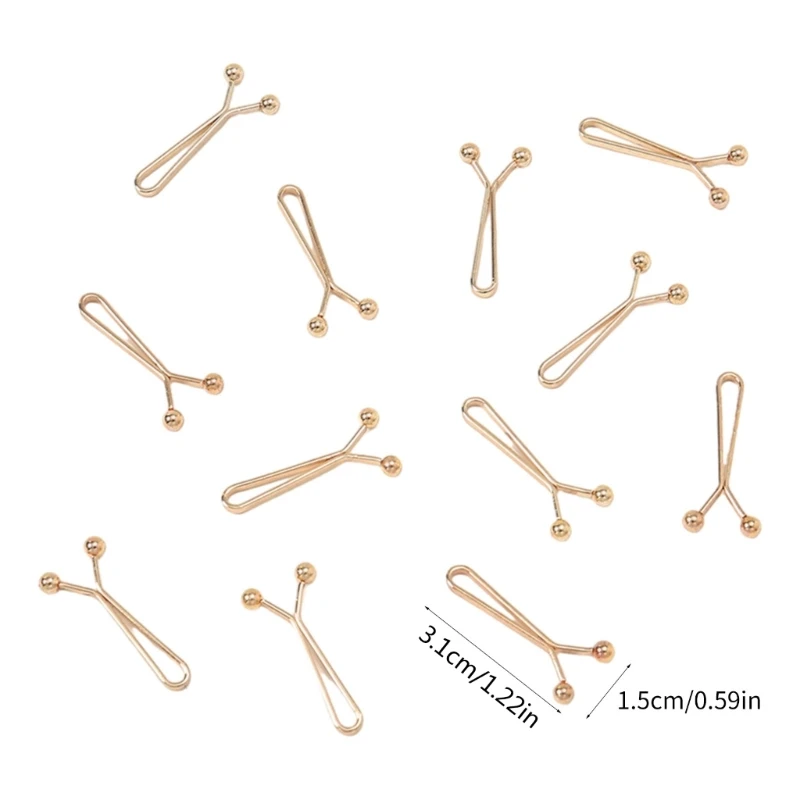 12 Pcs Hijab Fixing Clip Secure and Fashion Scarf Fastener Pin for Muslims Girls