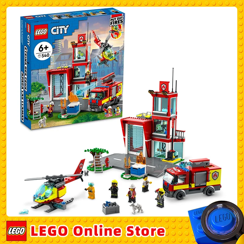 Lego 60110 City Fire Station | Lego City Station Set | Station Kids - Blocks - Aliexpress