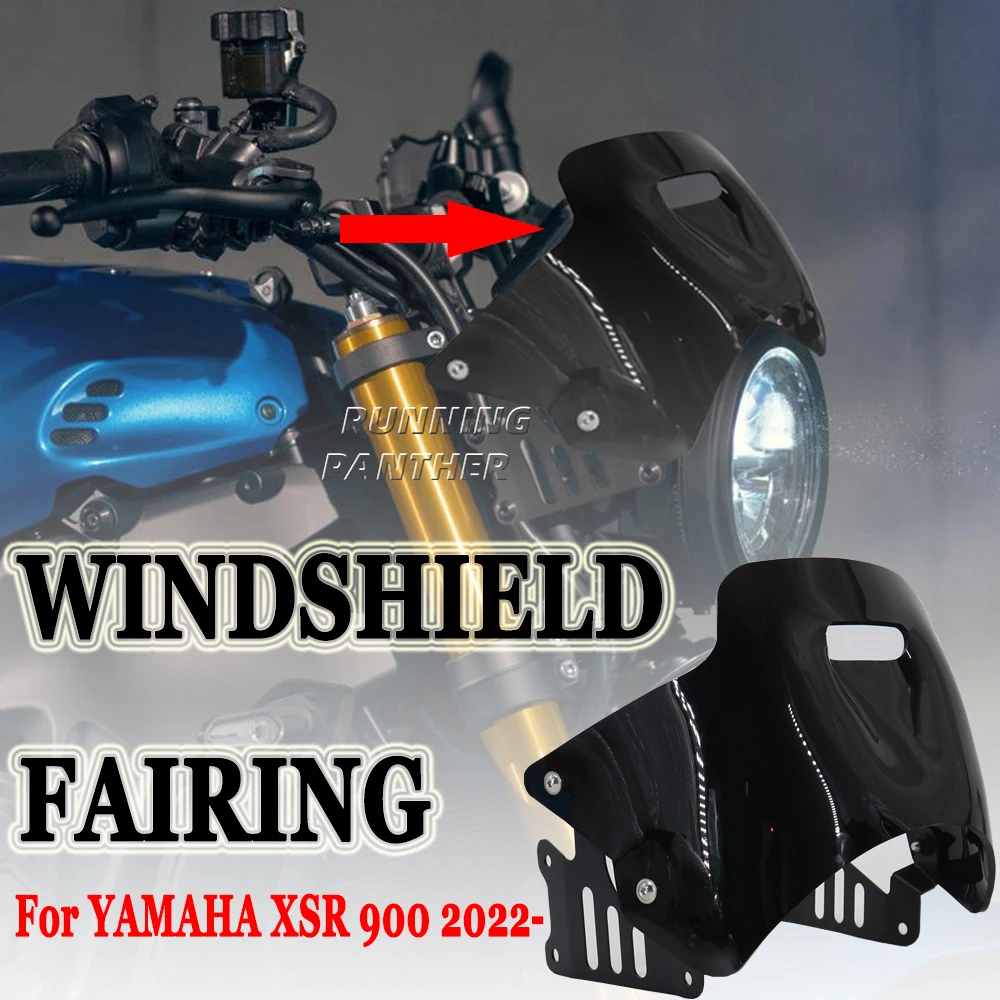 

New Motorcycle Windscreen Windshield Air Wind Deflector For YAMAHA XSR 900 XSR900 xsr900 2022 2023 Accessories