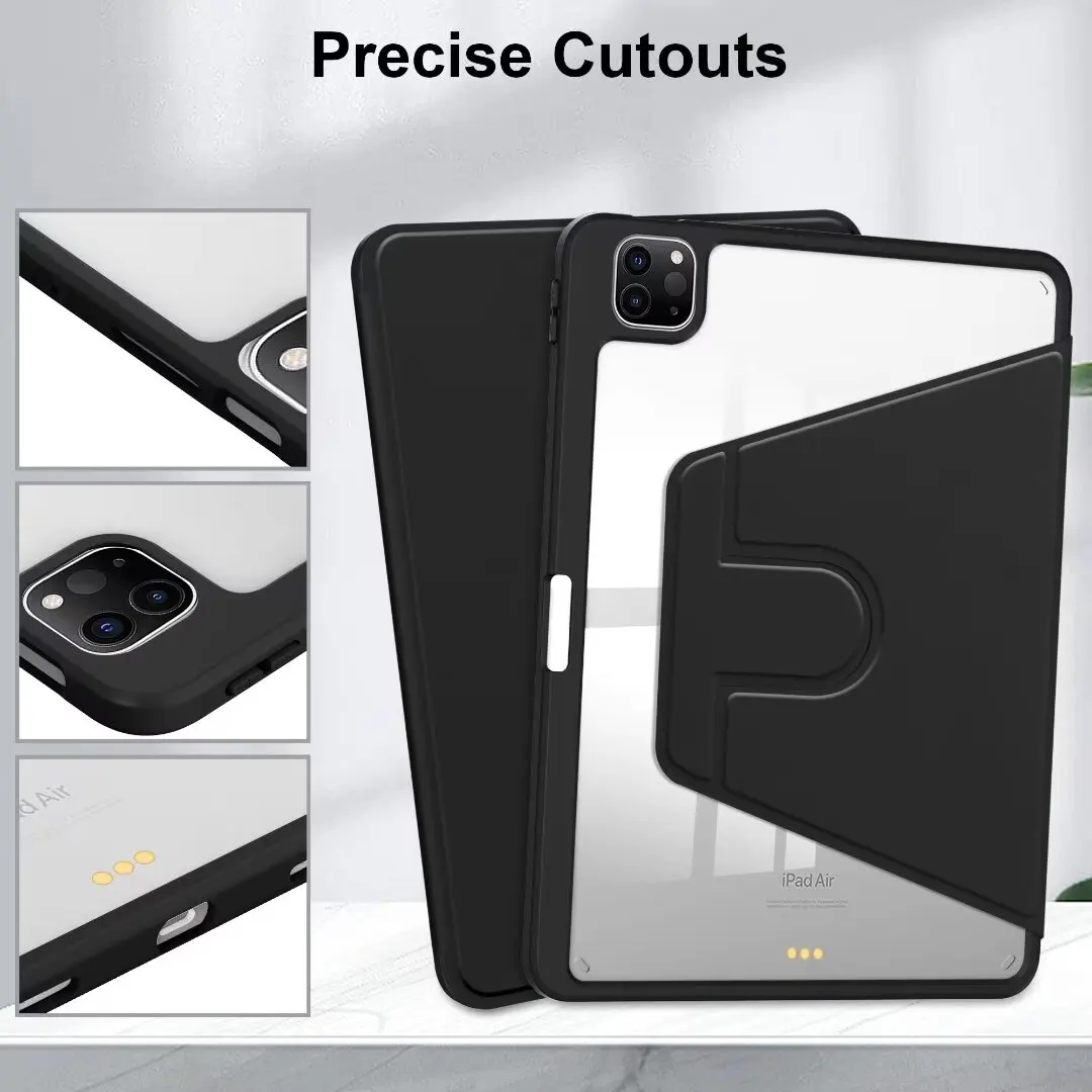 360-Degree Rotating Tablet Case with Pencil Holder