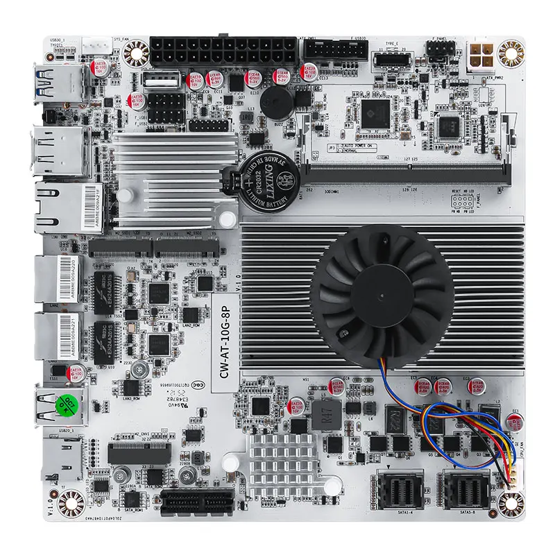 8 ベイ NAS マザーボード Intel N100/N150/i3-N305 10G LAN 2x2.5G