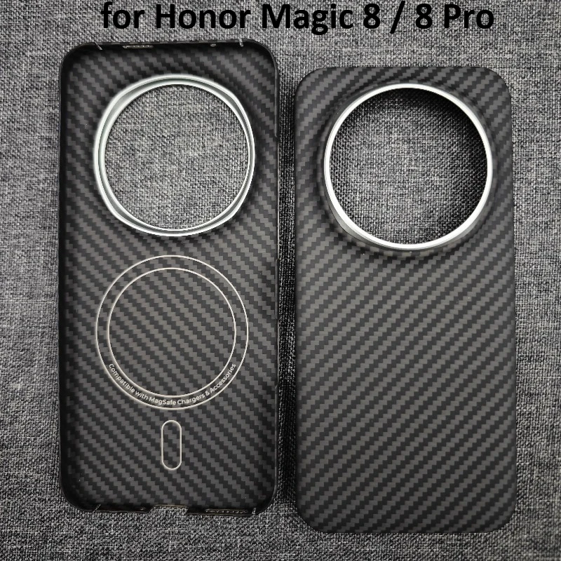 Enhanced Ultra-Thin Carbon Fiber Magnetic Phone Case - Sleek Lightweight Protection