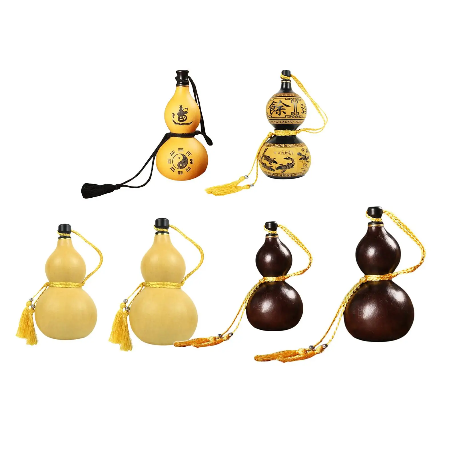 Gourd Wine Bottle Drinking Gourd Beverage Kettle for Home Desk Decoration