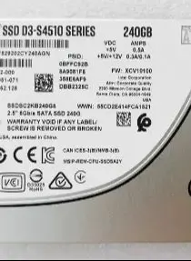 For SSDSC2KB240G8 SSD D3 S4510 240G SATA