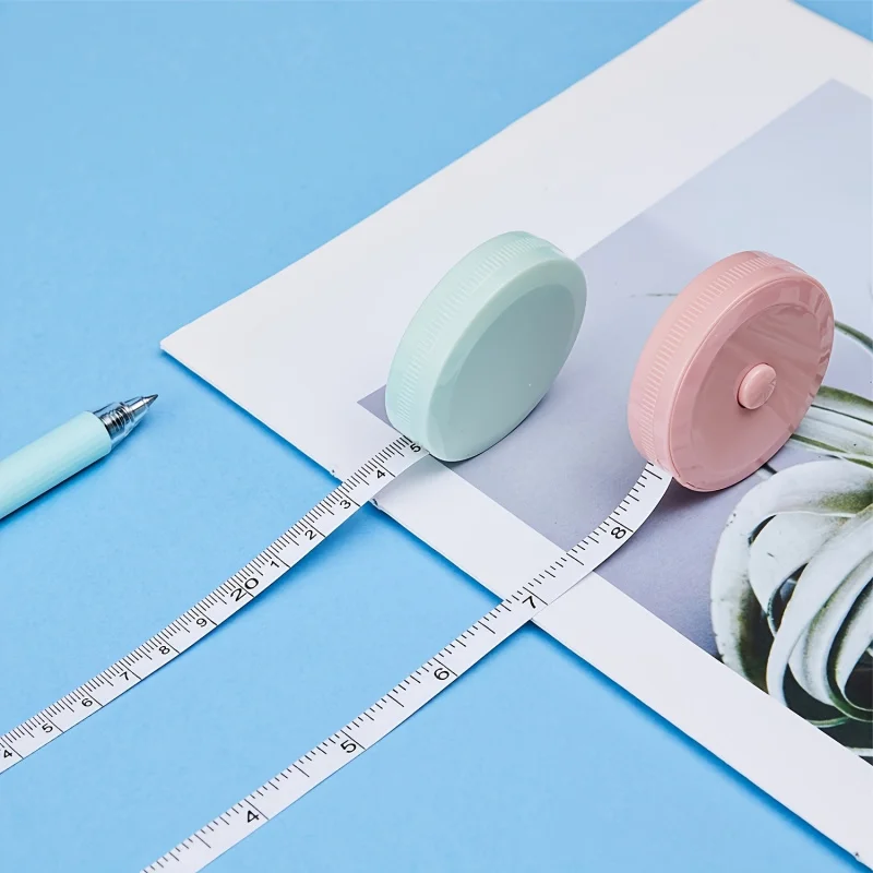 59인치 접이식 플라스틱 소프트 줄자, 키 측정 기능 포함, 휴대용, 문구점, 백화점용