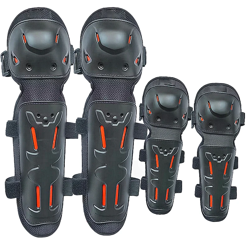 Motorcycle knee pads motorcycle elbow pads motorcycle protection pads Motorcycle Knee Pads 4-Piece Set Nylon Cloth Elbow Pads Knee Cross Bicycle Racing Anti-Fall Sports