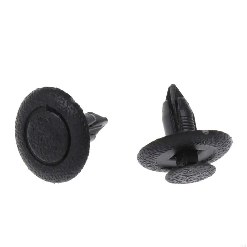 51BF 50 Pcs Black Car Door for Fender Trunk Fastener Panel Clips Rivet 6mm Hole For M